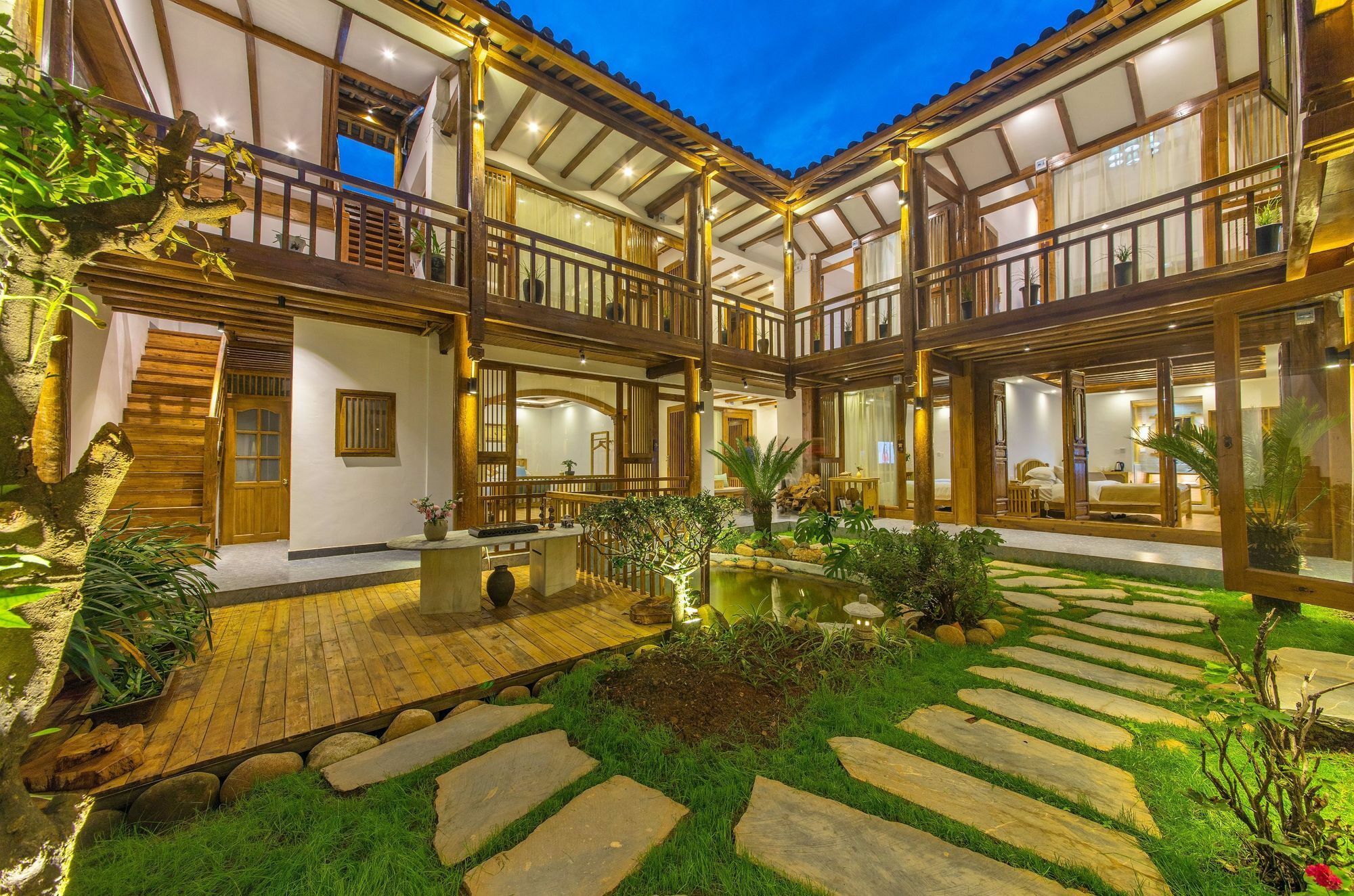 桐墅客栈 Lijiang Village House Exteriör bild